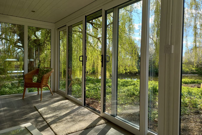 Garden Room Used As Quiet Retreat Near A River