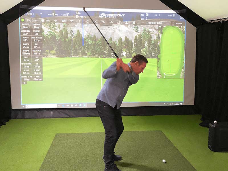Ignore rain and bad weather with your own Golf Simulator Garden room from Composite Garden Buildings