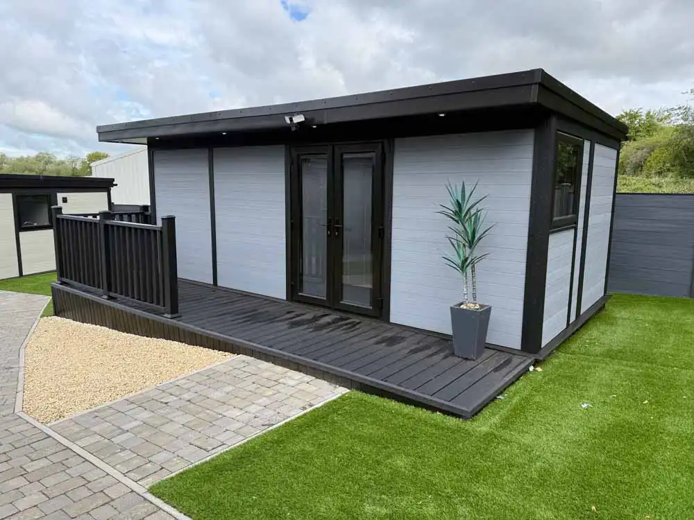 Composite annexe with balcony and decking