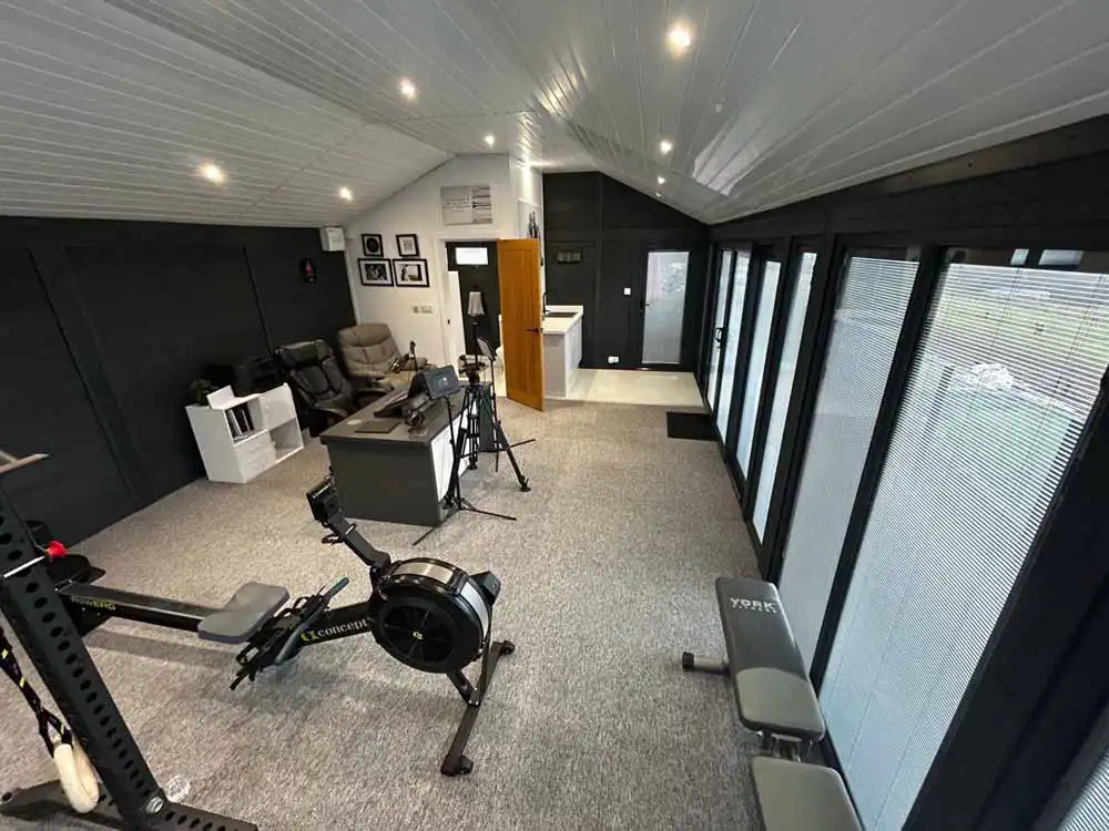 Home gym garden room install