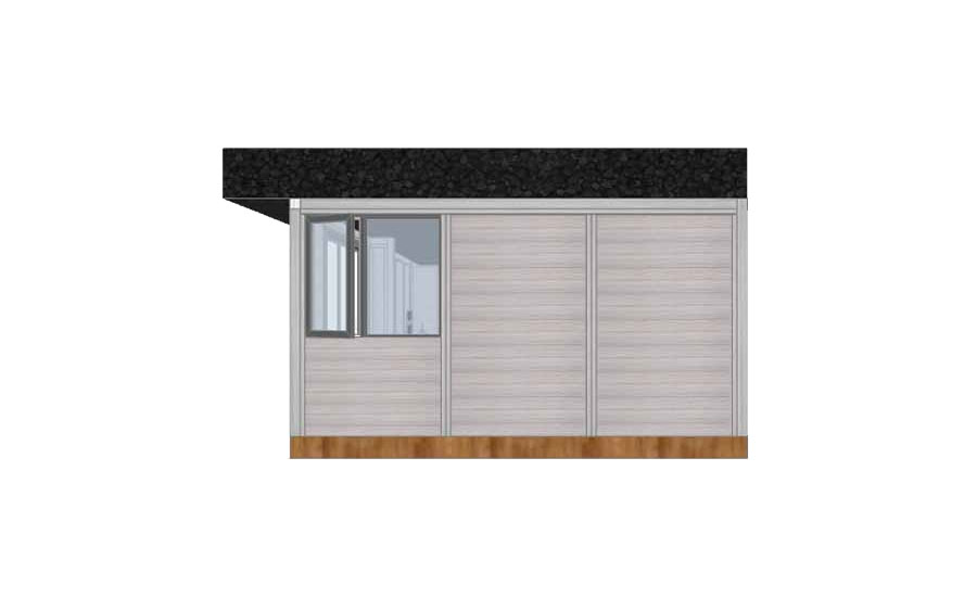 3D render of the left side of the Luxury Garden Annex