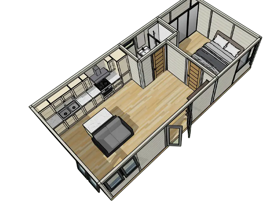 Garden Annexe Model 4 Drawing