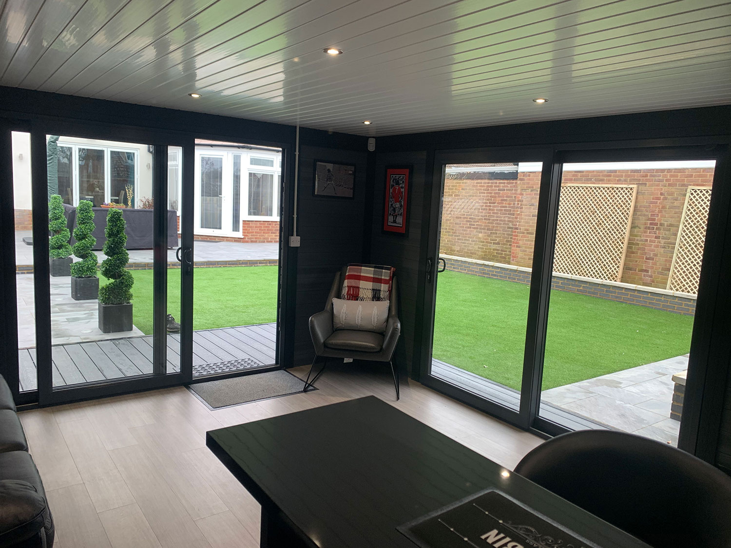 Medium Sized Garden Room Internal Full Height Glass 2