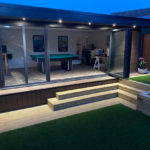 Walnut Garden Room In Olney With External Lighting