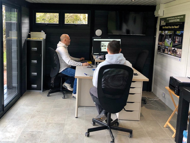 Increased Productivity Garden Office in Cambridge from Composite Garden Buildings