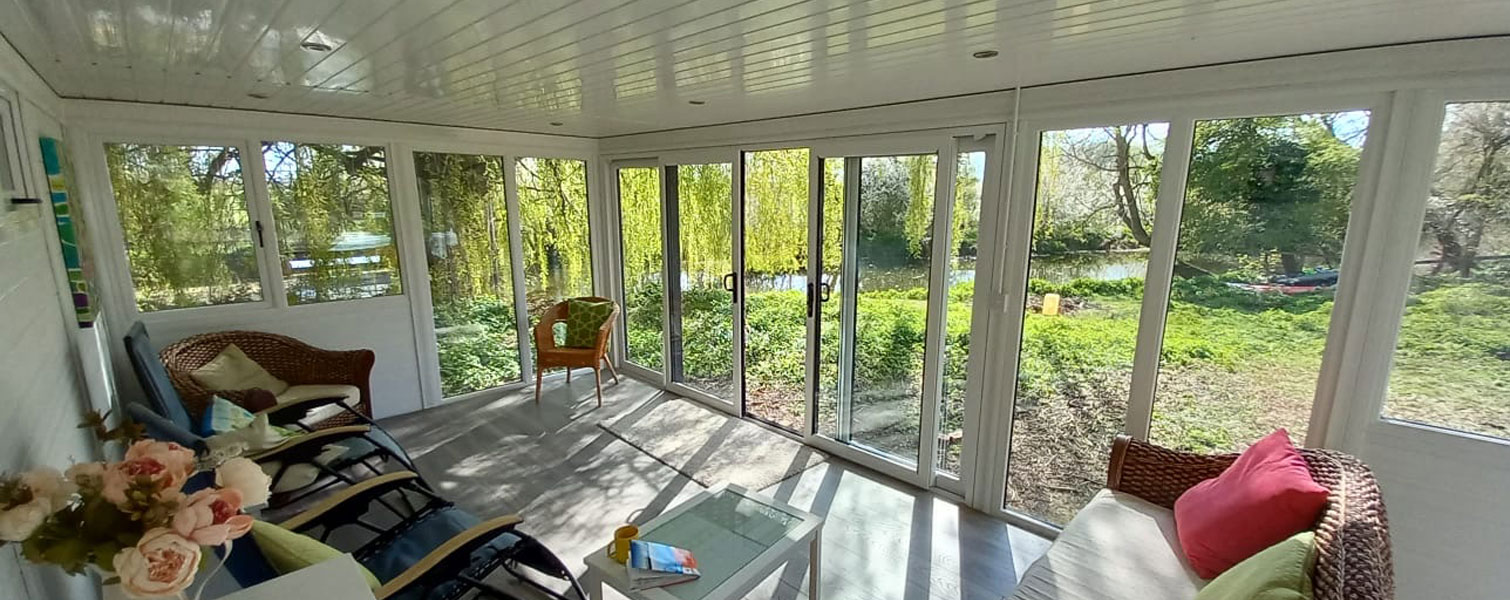 Relaxation In Garden Room in Bedford from Composite Garden Buildings