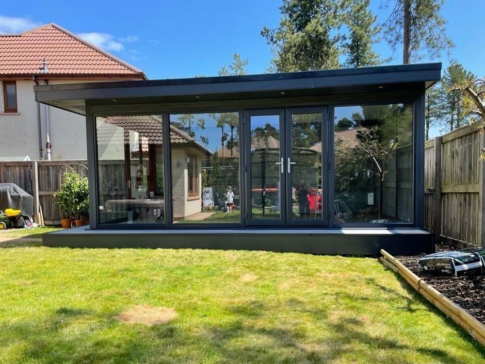 Full Height Glass On Garden Room